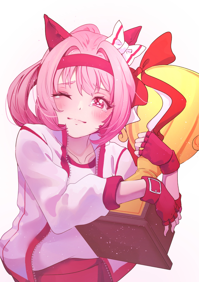 absurdres, alilippoi, animal_ears, blush, bow, buruma, collarbone, commentary
