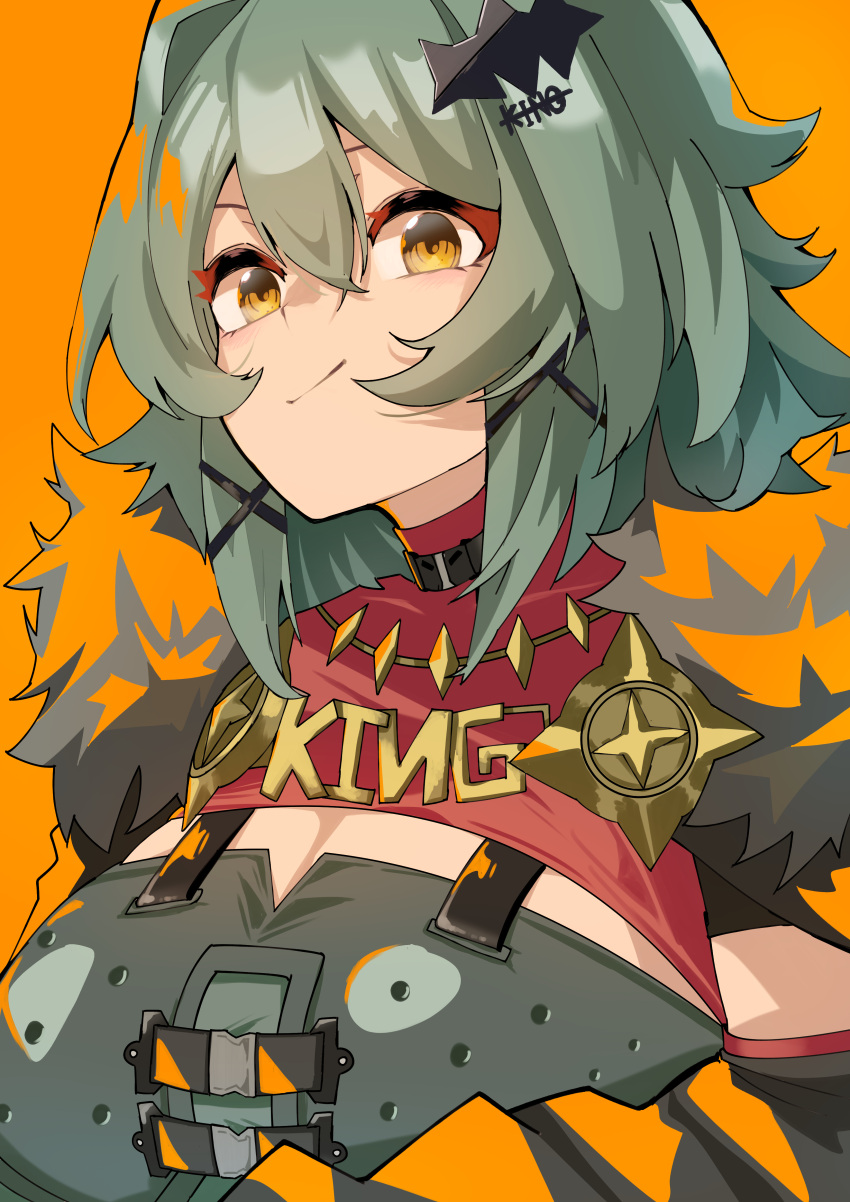1girl, absurdres, amateru, armor, breastplate, breasts, caesar_king_(zenless_zone_zero), choker