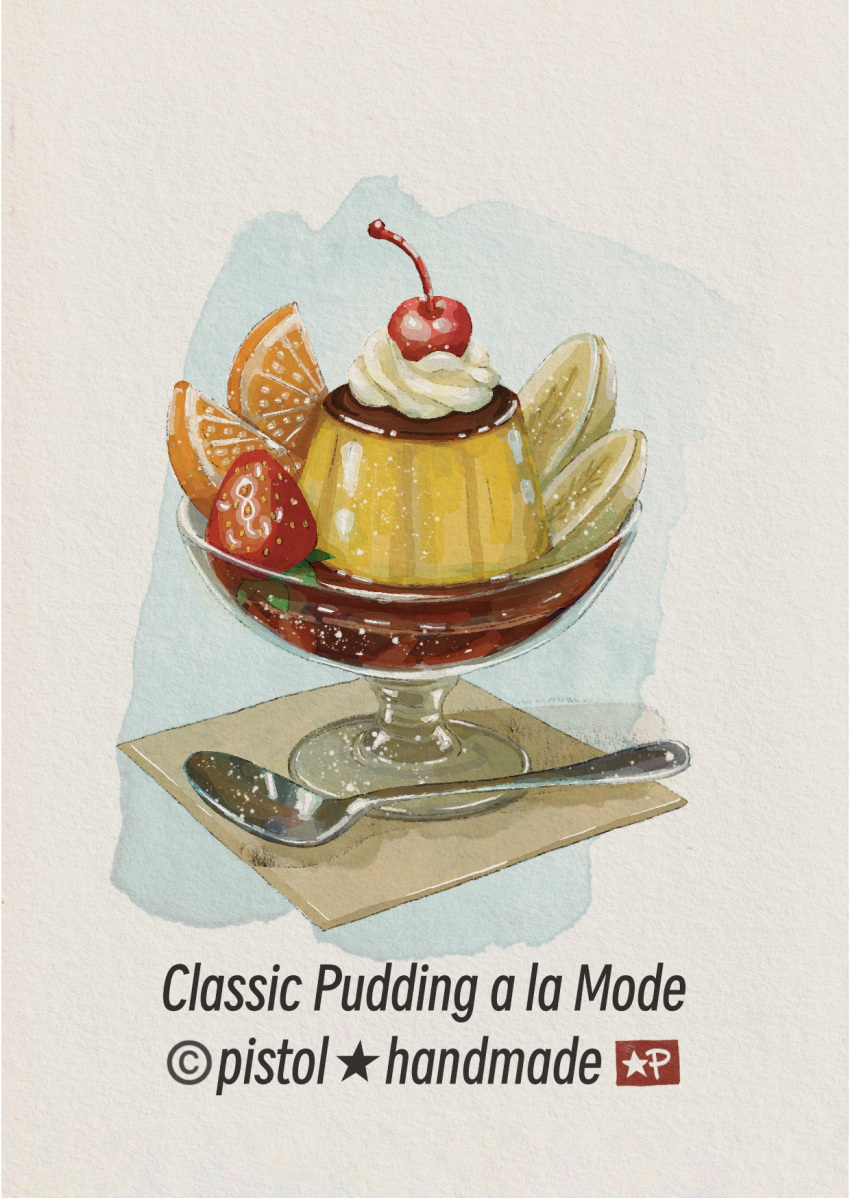 banana, banana_slice, cherry, coaster, commentary_request, food, food_focus, food_name