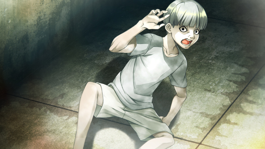 1boy, child, game_cg, hand_up, highres, kid_sagami, looking_at_viewer, non-web_source