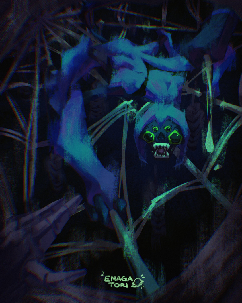 2boys, absurdres, alien, ben_10, ben_10:_alien_force, blue_fur, chromatic_aberration, colored_sclera