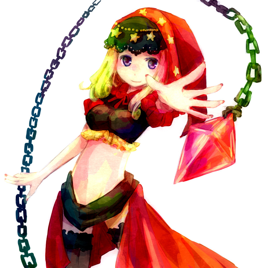chain, chains, koma_tori, odin_sphere, purple_eyes, thigh-highs, thighhighs, velvet