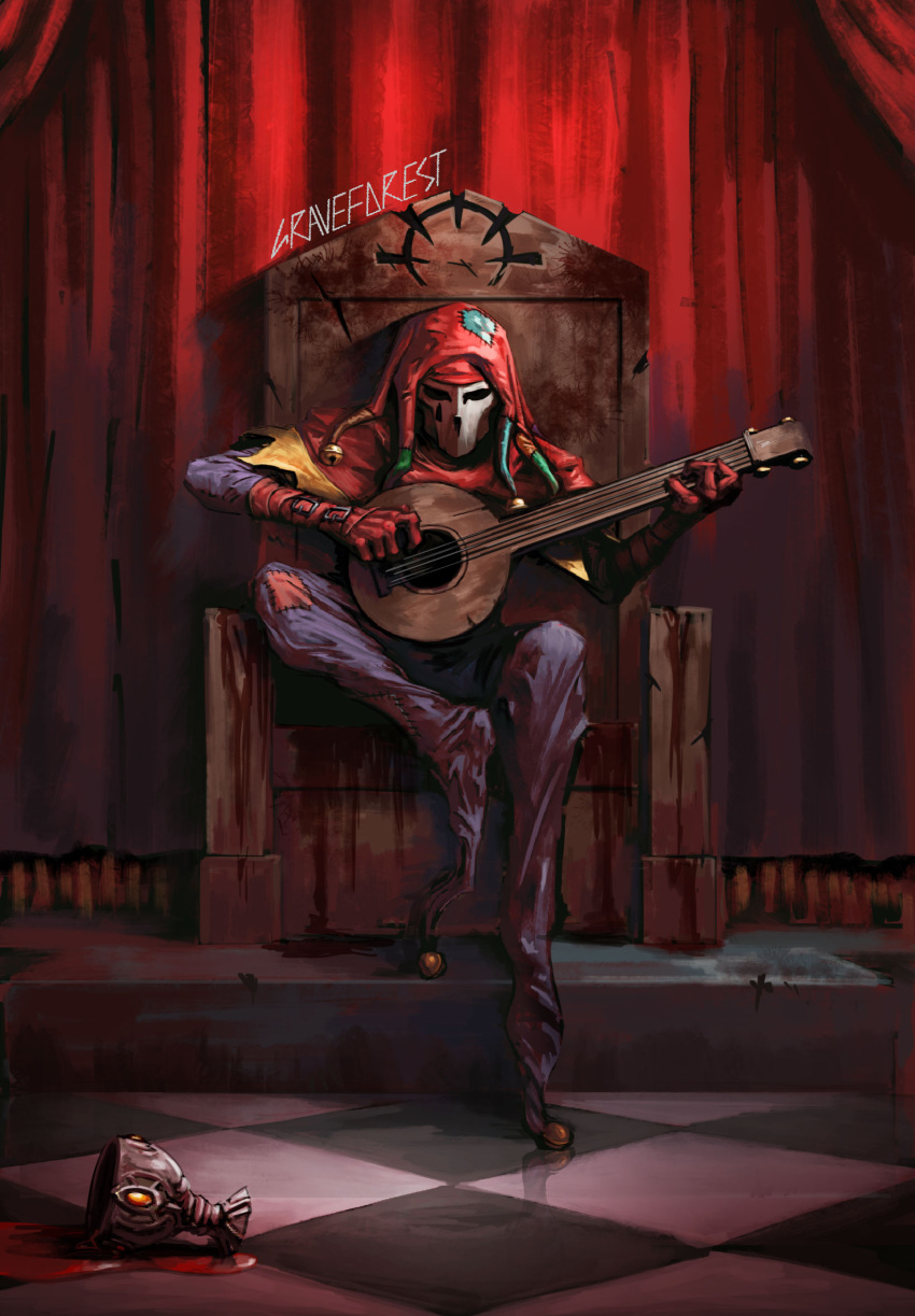 artist_name, bell, chair, cup, darkest_dungeon, gloves, graveforest, hat