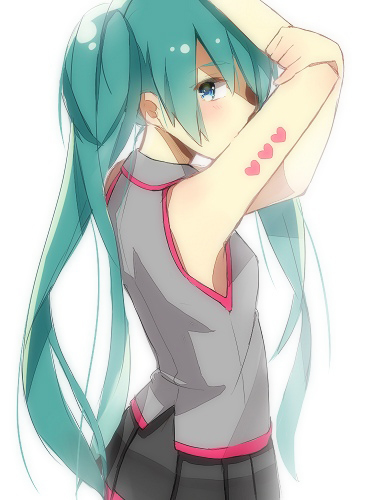 aqua_eyes, aqua_hair, bad_id, hatsune_miku, heart, long_hair, lowres, maitti