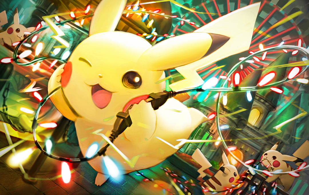 :3, ;3, artist_request, building, check_artist, christmas_lights, closed_mouth, ferris_wheel