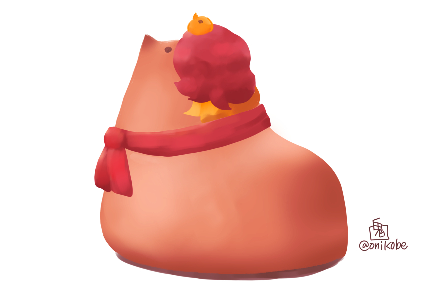 commentary_request, food, food_focus, foodification, niwatari_kutaka, no_humans, onikobe_rin, peeps_(food)