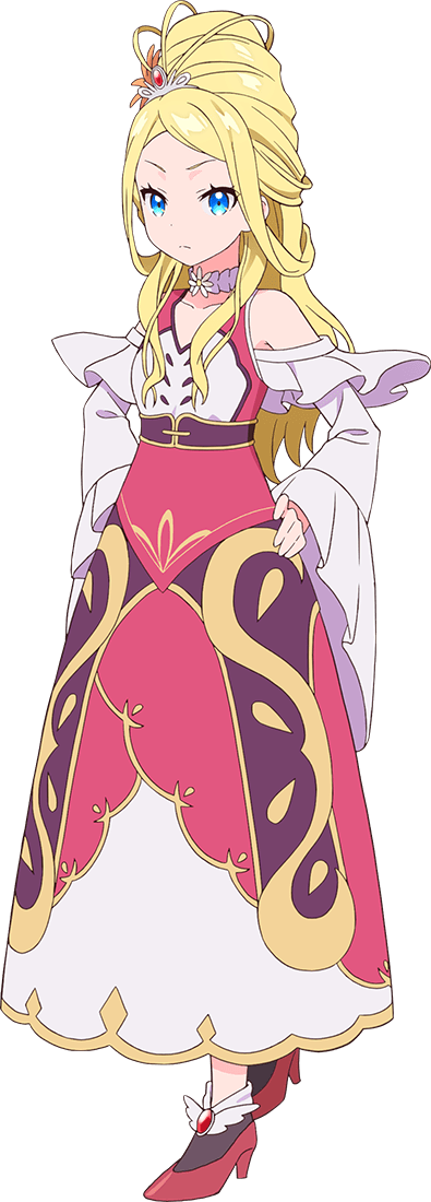 1girl, anime_coloring, bare_shoulders, blonde_hair, blue_eyes, choker, closed_mouth, dress