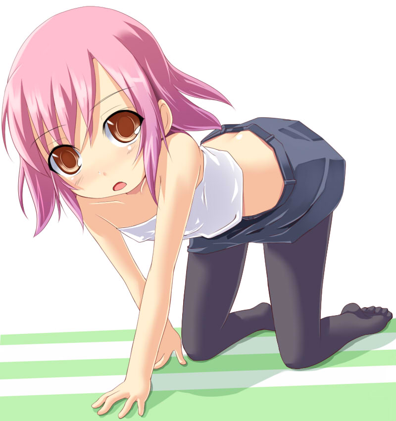1girl, blue_skirt, blush, child, collarbone, eyebrows_visible_through_hair, feet, female