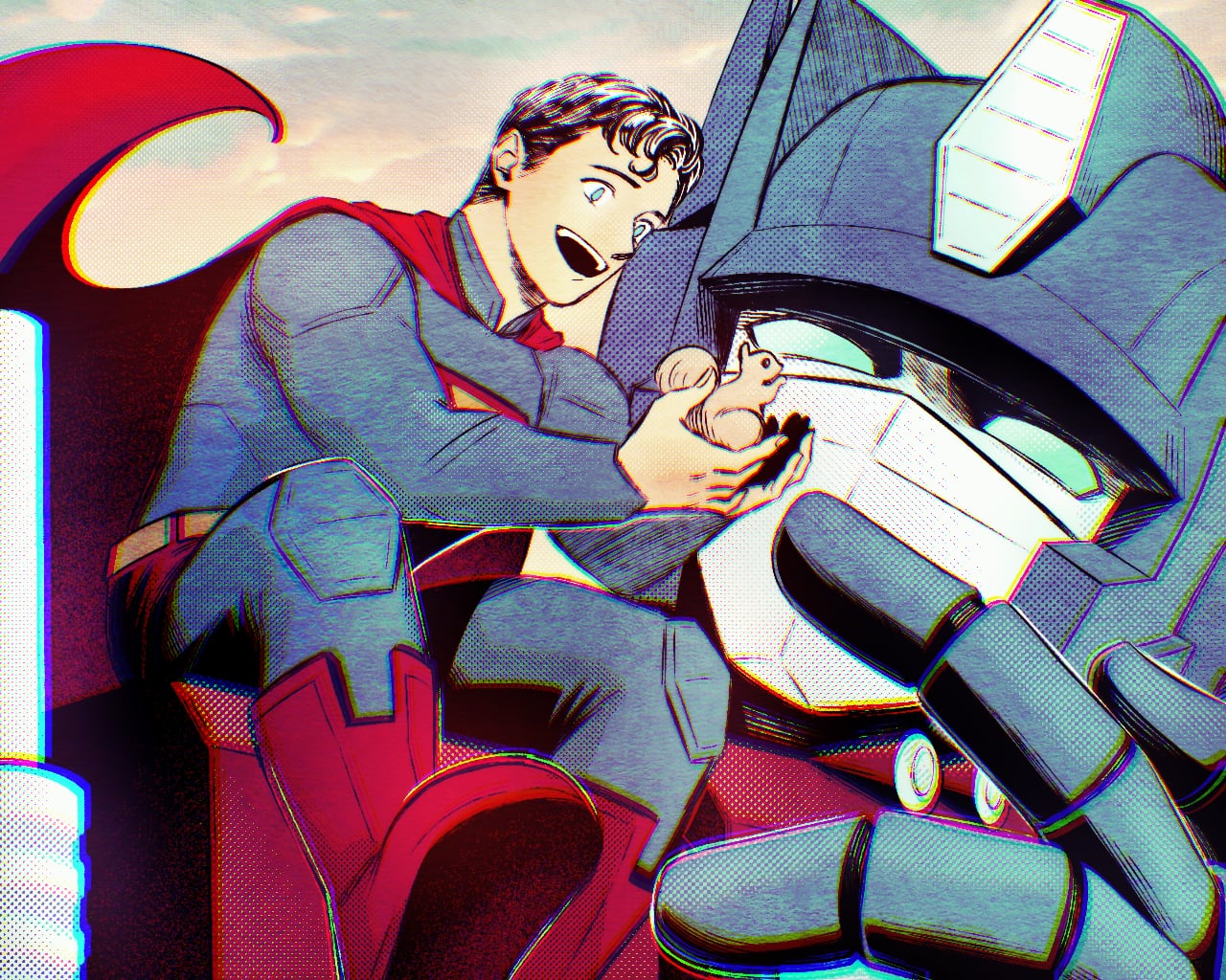 2boys, akatamahi, animal, arms_up, black_hair, blue_bodysuit, blue_eyes, bodysuit