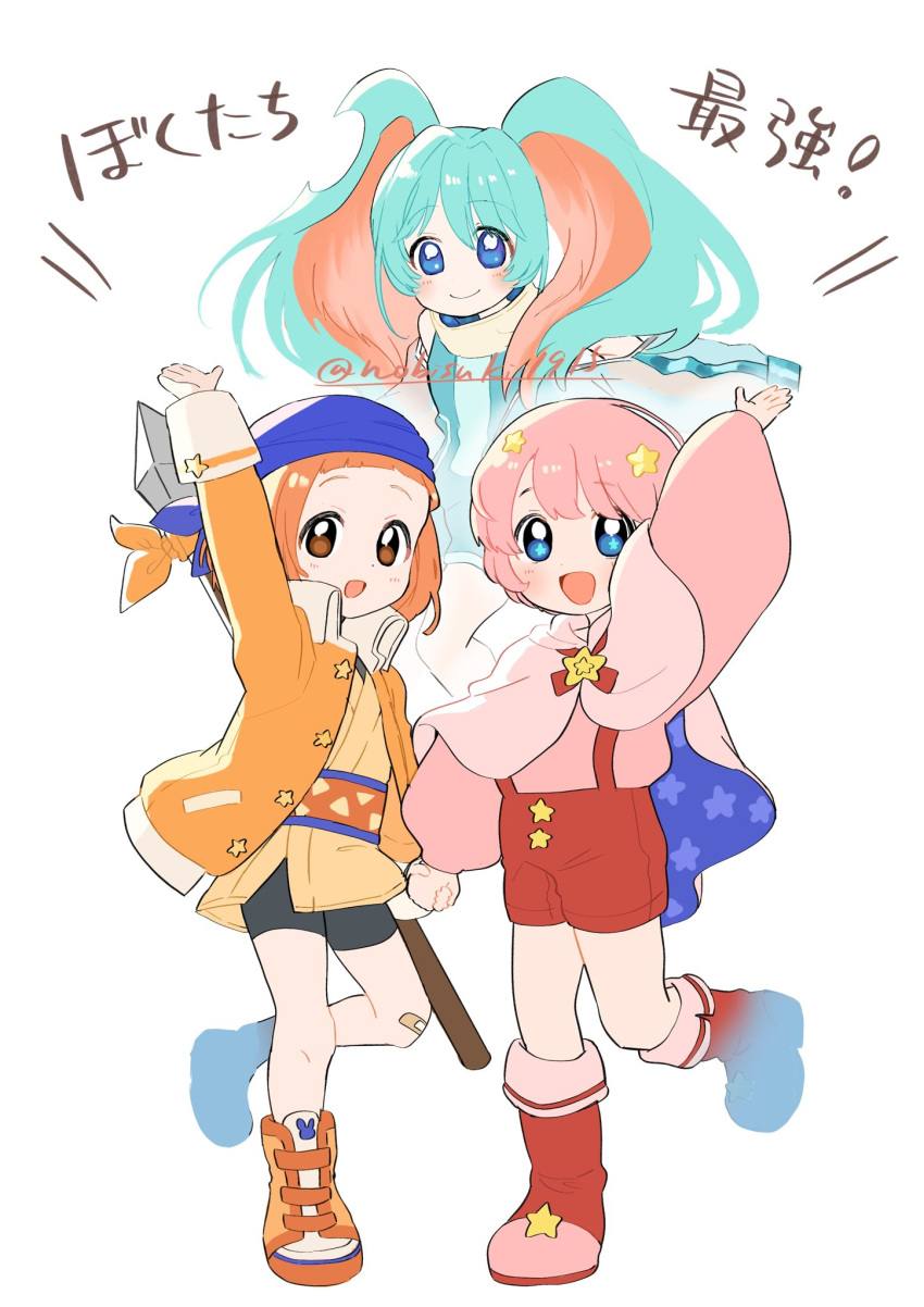 arm_up, artist_name, bandaid, bandaid_on_knee, bandaid_on_leg, bandana, bandana_waddle_dee, bike_shorts
