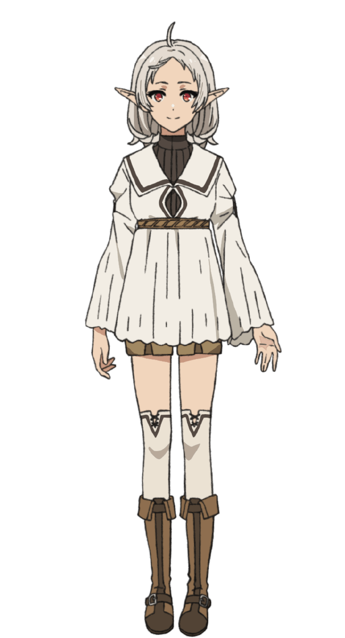 1girl, ahoge, anime_coloring, blush, bob_cut, boots, breasts, brown_boots