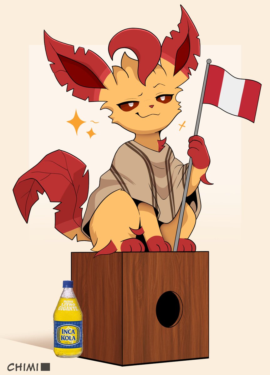 alternate_color, alternate_shiny_pokemon, artist_name, bottle, bright_pupils, brown_poncho, chimi_artt, clothed_pokemon