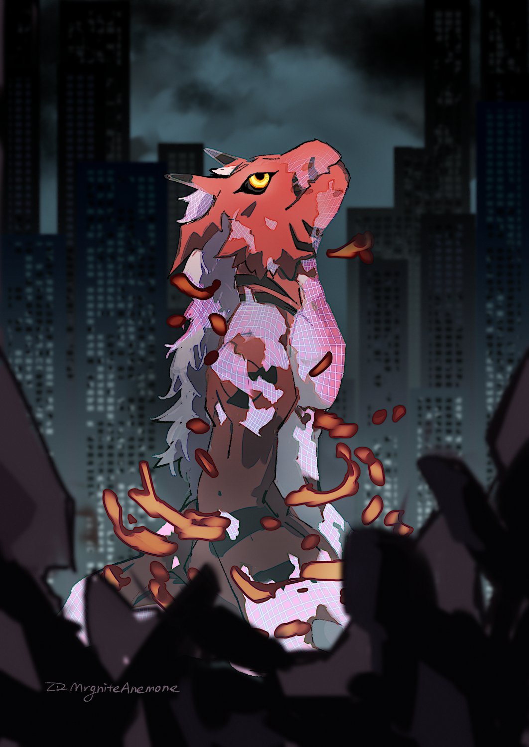 black_sclera, cityscape, colored_sclera, digimon, digimon_(creature), digimon_tamers, dragon, growmon