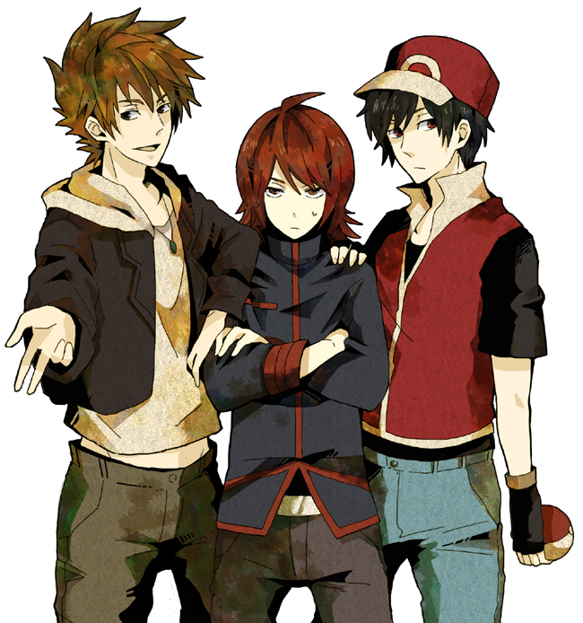 ahoge, alternate_costume, bad_id, baseball_cap, hat, holding, holding_poke_ball, male