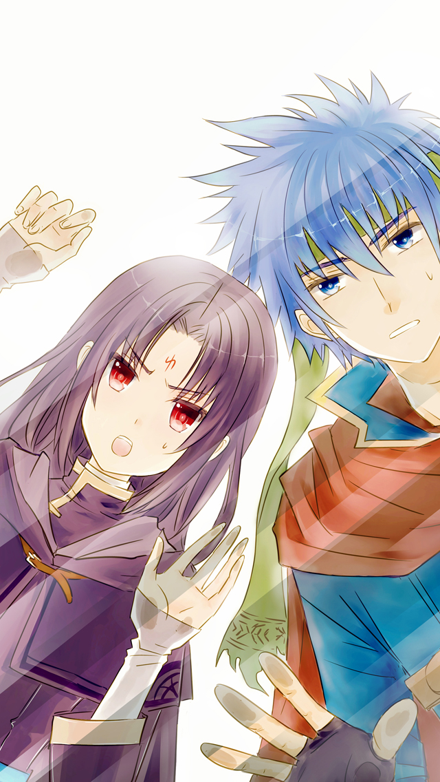 2boys, blue_eyes, blue_hair, commentary_request, facial_mark, fire_emblem, fire_emblem:_path_of_radiance, forehead_mark