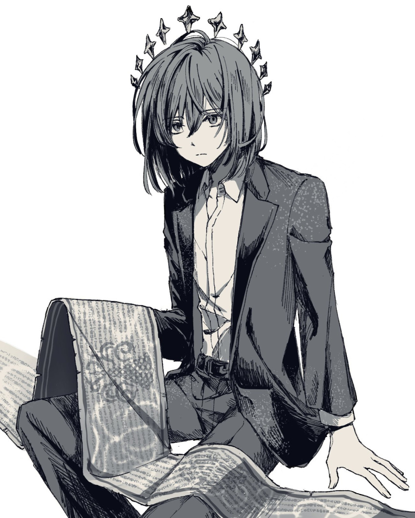 1boy, belt, black_hair, fate/grand_order, fate_(series), hair_between_eyes, highres, jacket