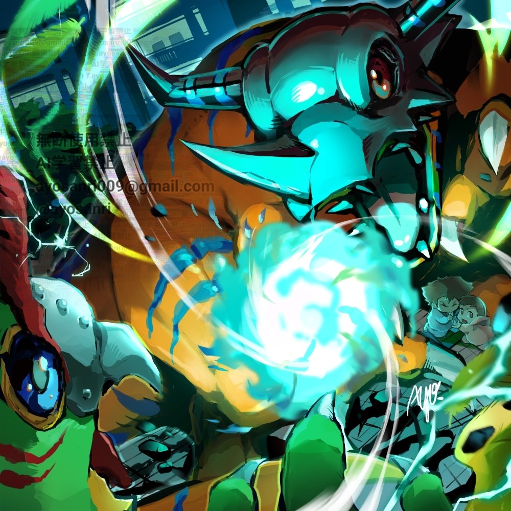 1boy, 1girl, ayo_(ayosanri009), baby, battle, bird, breath_weapon, breathing_fire