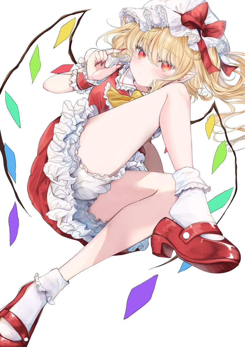 1girl, absurdres, flandre_scarlet, highres, riyu_cott, touhou, unfinished