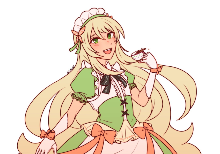 1girl, black_bow, black_bowtie, blonde_hair, bow, bowtie, breasts, butterfly_hair_ornament