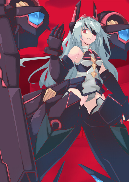 eyepatch, infinite_stratos, laura_bodewig, mecha_musume, pilot_suit, schwarzer_regen, schwarzer_roegen, silver_hair
