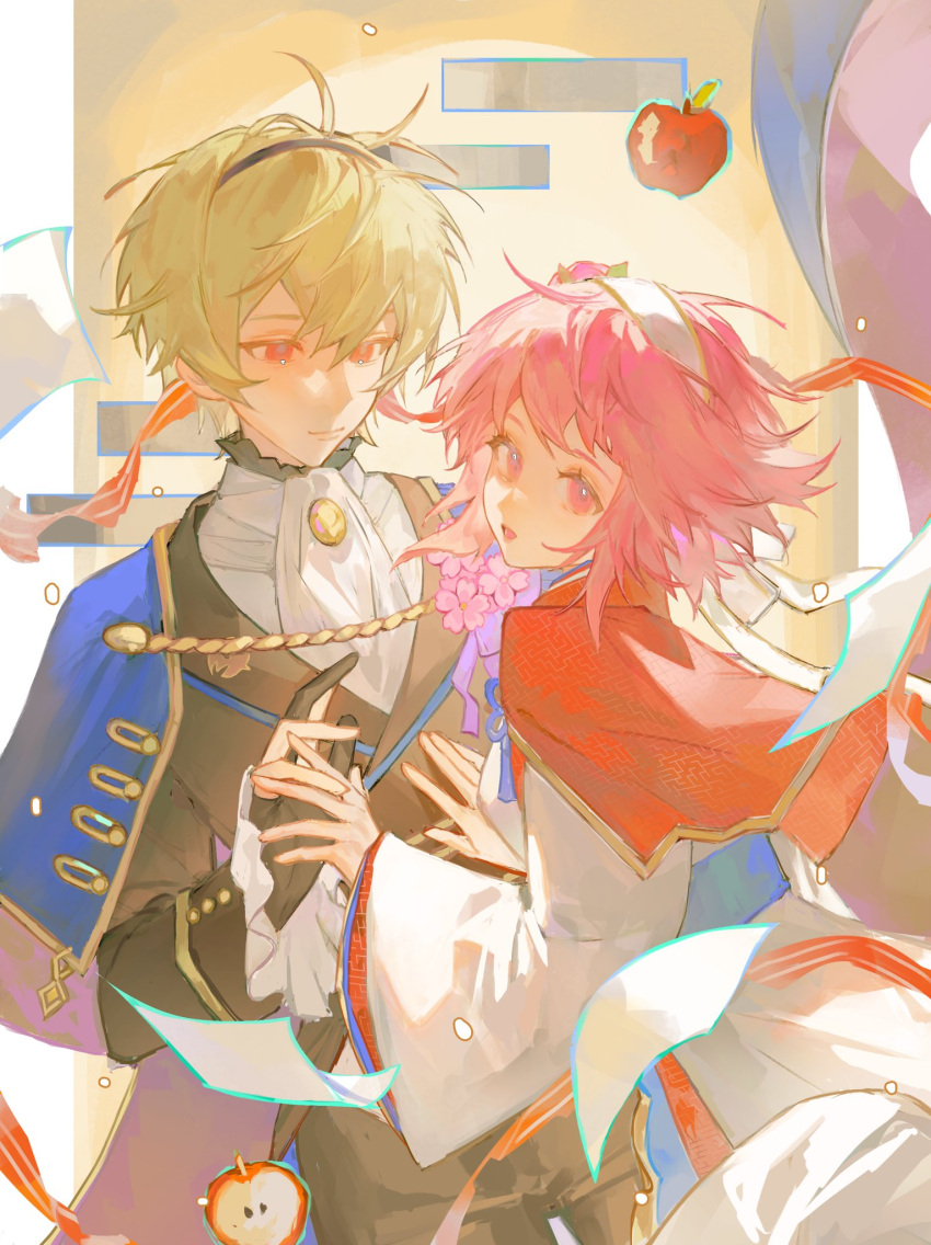 1boy, 1girl, ascot, brinaa_sama, commission, couple, fire_emblem, fire_emblem_fates