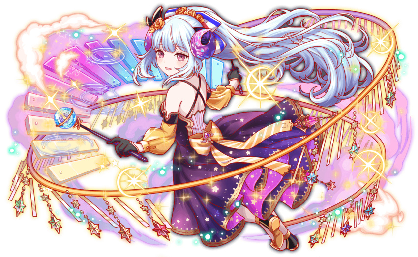 anime_coloring, aqua_hair, artist_request, back_bow, bare_shoulders, black_gloves, black_shoes, blue_bow