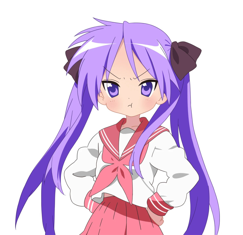1girl, :t, black_ribbon, black_skirt, blush, c-r-carlos, chinese_commentary, closed_mouth