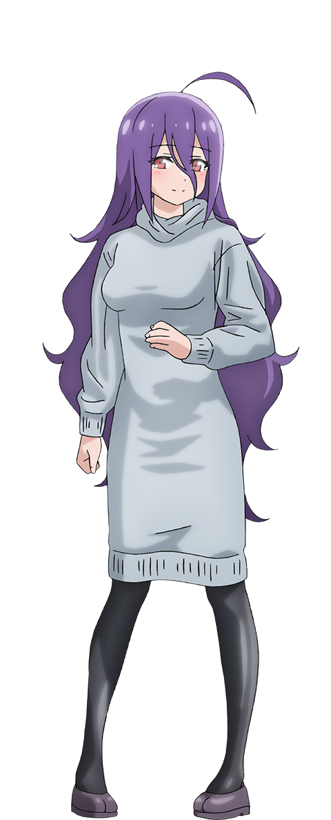 1girl, ahoge, anime_coloring, black_pantyhose, blush, breasts, closed_mouth, collared_dress