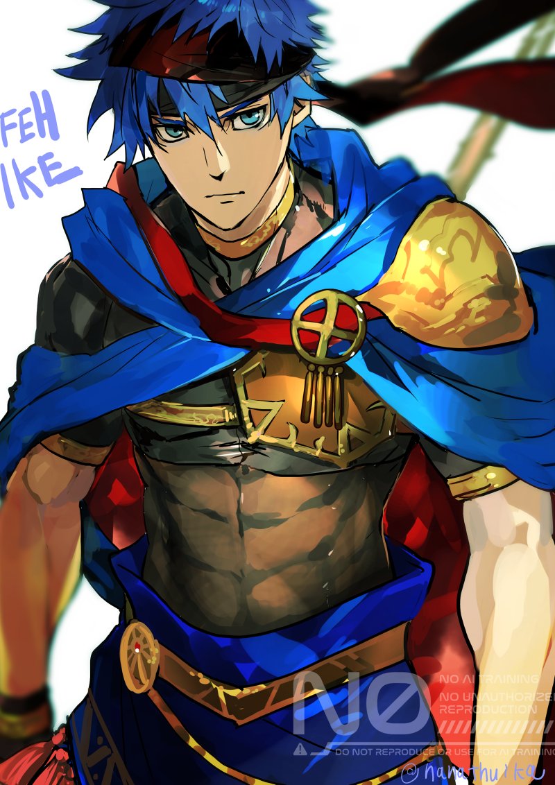 1boy, blue_eyes, blue_hair, commentary_request, fire_emblem, fire_emblem:_path_of_radiance, fire_emblem_heroes, ike_(fire_emblem)