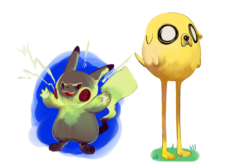2boys, adventure_time, animal_ears, blush_stickers, commentary, dated_commentary, dog, dog_ears