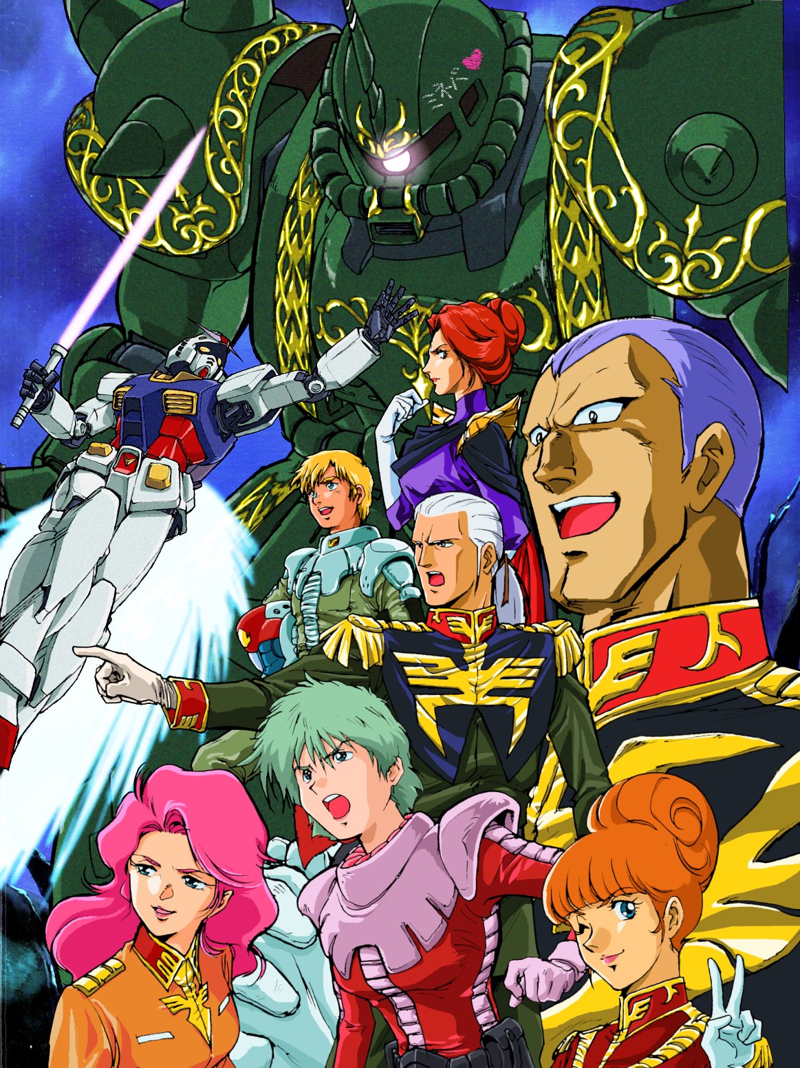 3boys, 4girls, aina_saharin, anavel_gato, armor, bernard_wiseman, black_capelet, blonde_hair