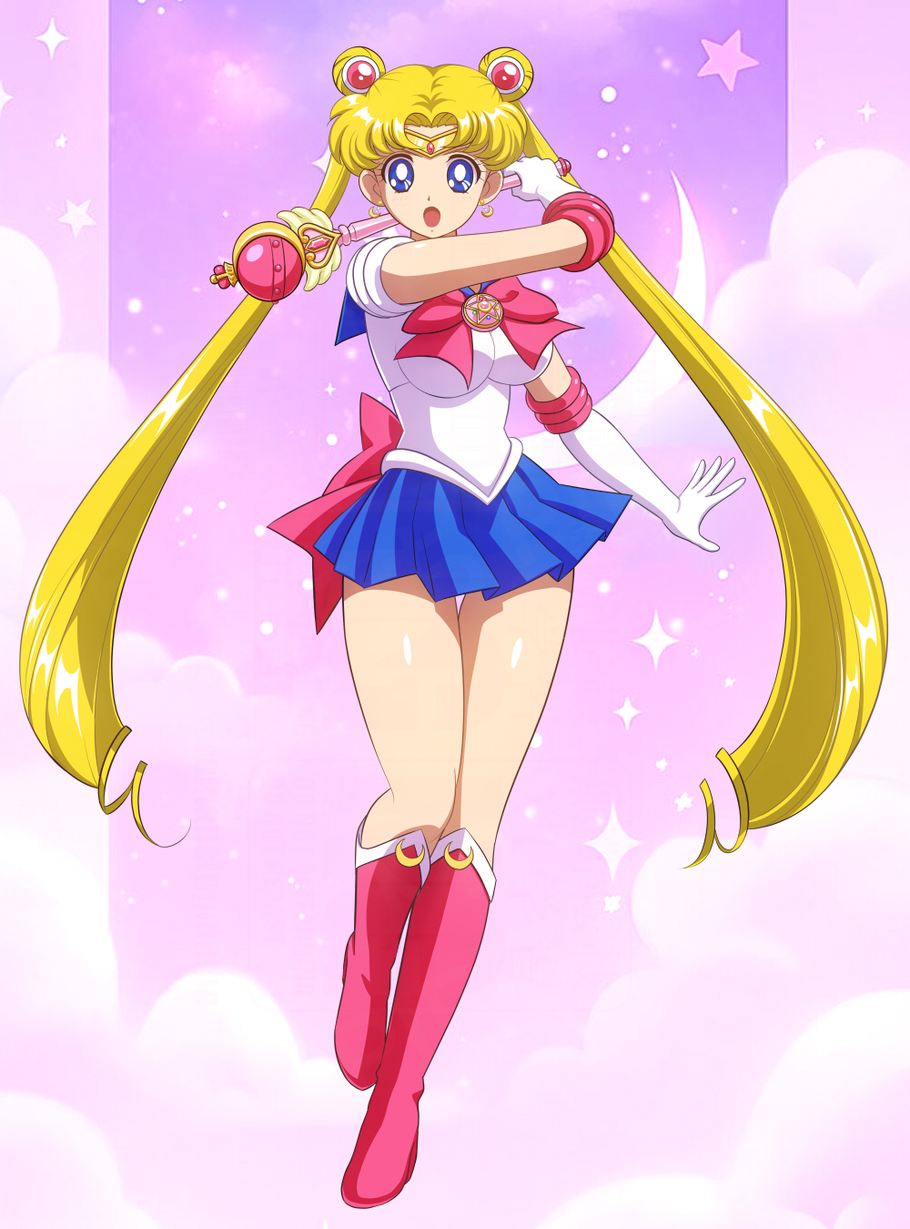 1girl, bishoujo_senshi_sailor_moon, bishoujo_senshi_sailor_moon_r, blonde_hair, blue_eyes, blue_sailor_collar, bow, choker