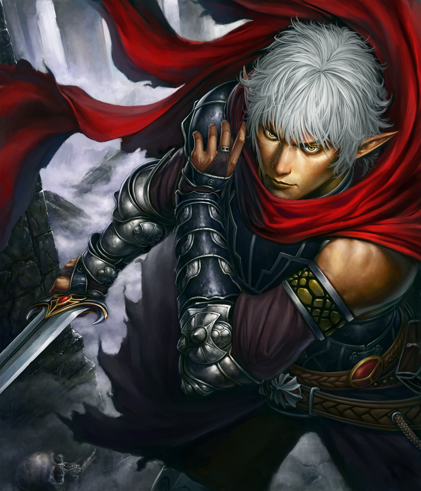 armor, bridal_gauntlets, cape, elf, fantasy, male, ml.e, original