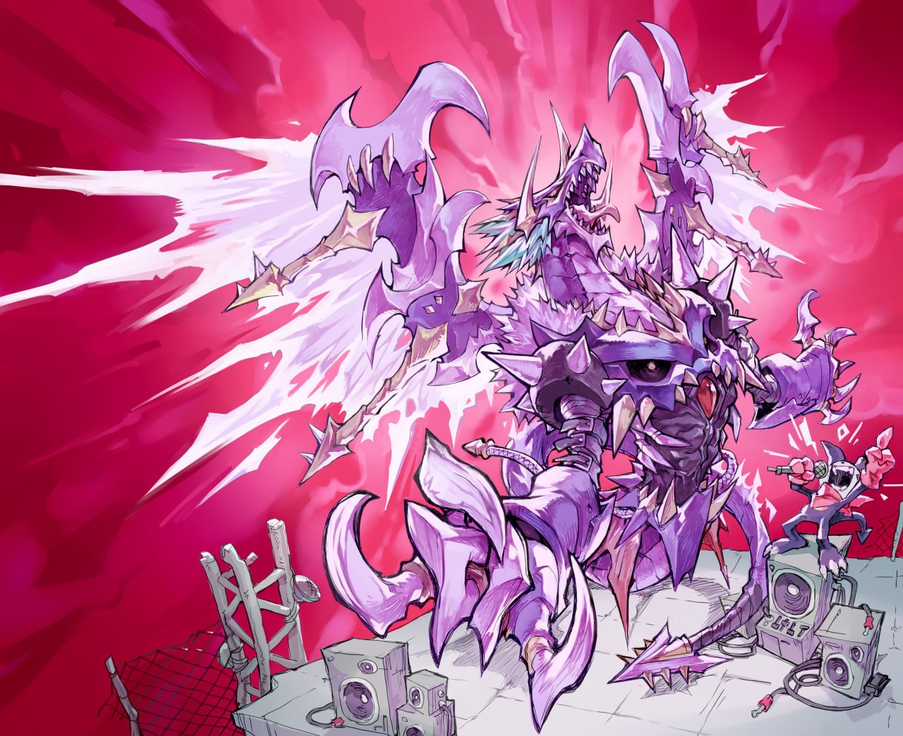 bandana, digimon, digimon_(creature), dragon, evolutionary_line, fire, gloves, green_hair