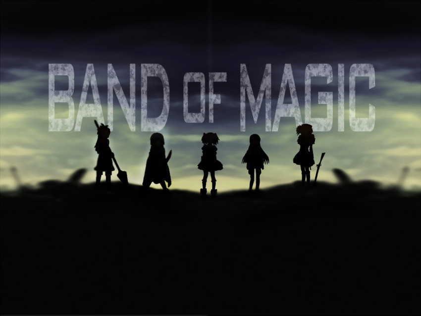 akemi_homura, ashammas, band_of_brothers, drill_hair, gun, highres, kaname_madoka, long_hair