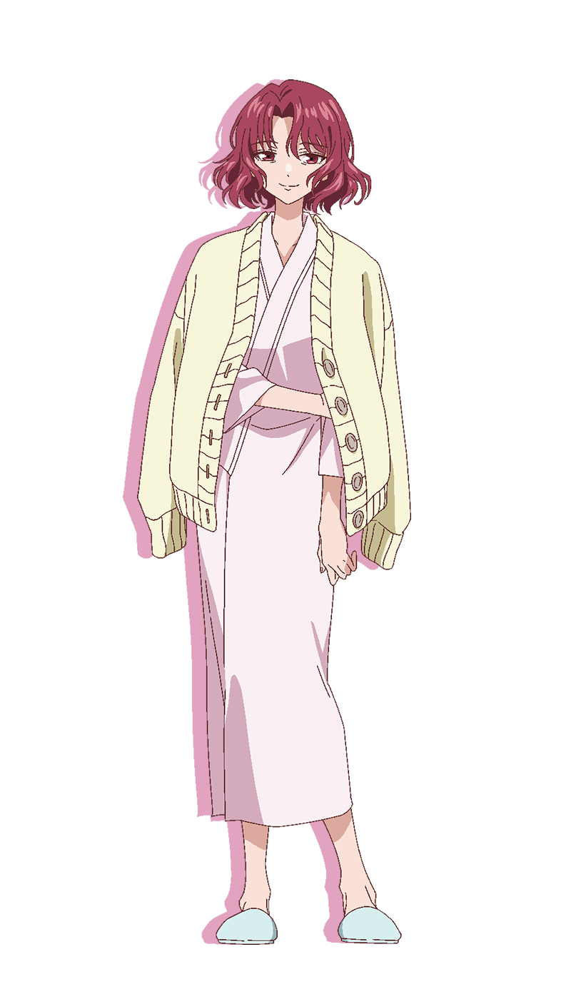 1girl, anime_coloring, ayase_subaru, breasts, cardigan, closed_mouth, collarbone, full_body