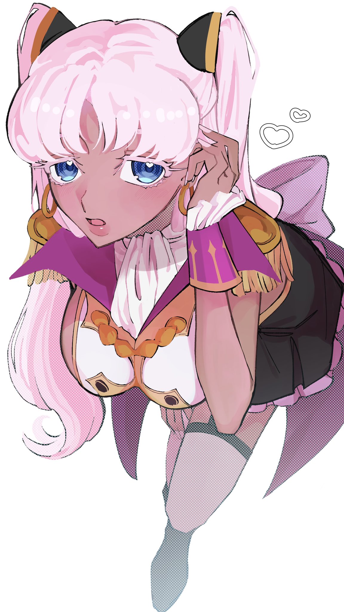 1girl, back_bow, bad_id, bad_twitter_id, blue_eyes, bow, breasts, catherine_sabathra