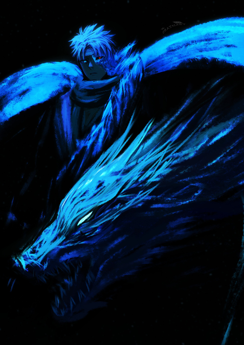 1boy, absurdres, bleach, blue_eyes, braid, crain1art, front_braid, highres