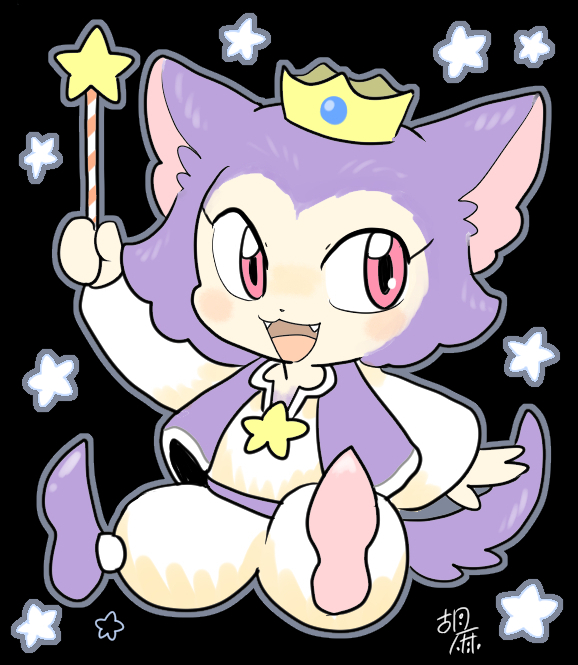 1girl, arabian_dream_scheherazade, cat_girl, chibikemo, coronya, crown, fangs, furry