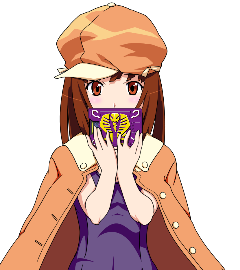 bakemonogatari, hat, kamen_rider, kamen_rider_ohja, kamen_rider_ryuki_(series), min_(westsign2170), monogatari_(series), sengoku_nadeko
