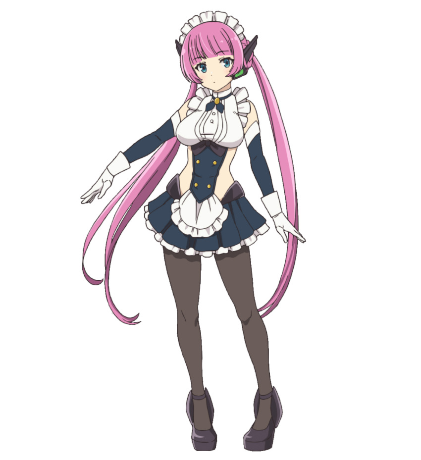 1girl, android, anime_coloring, aqua_eyes, bare_shoulders, bike_shorts_under_skirt, blunt_bangs, breasts