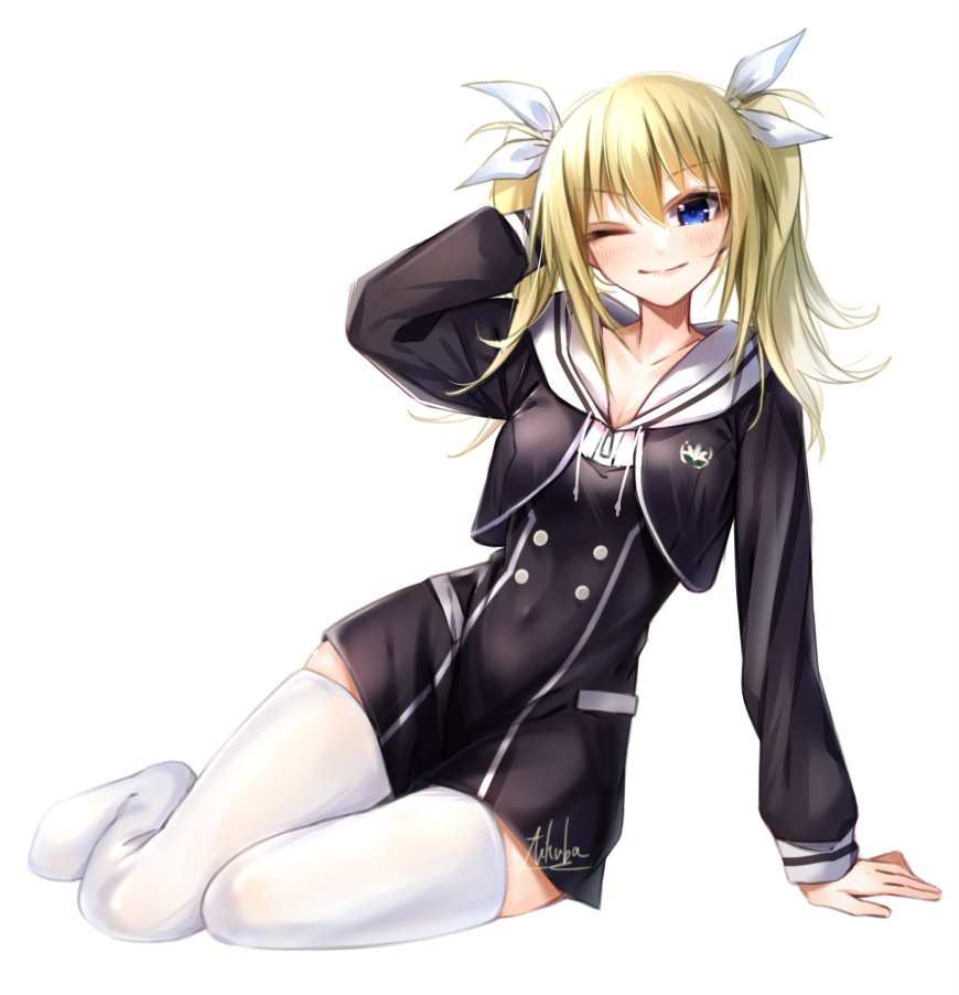 1girl, arimura_hinae, blush, buttons, chaos;child, covered_navel, cropped_jacket, double-breasted