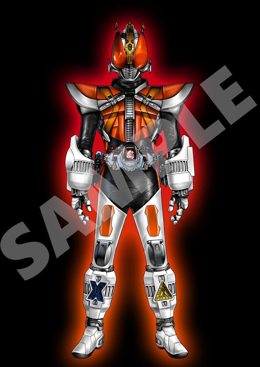 1boy, absurdres, armor, astro_switch, belt, black_bodysuit, blay_buckle, blay_rouzer