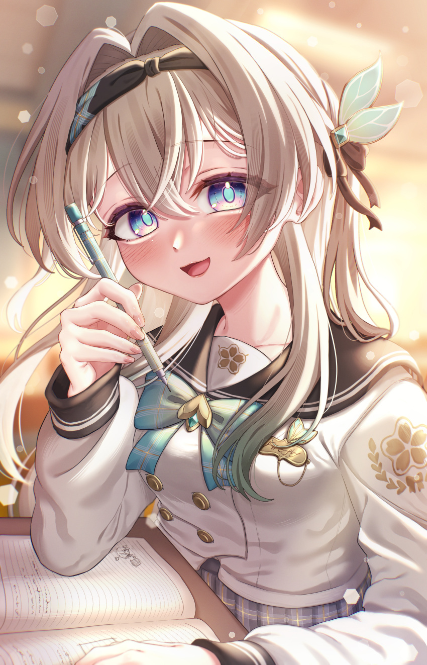 1girl, absurdres, anonemuna, blush, bow, breasts, collarbone, firefly_(honkai:_star_rail)