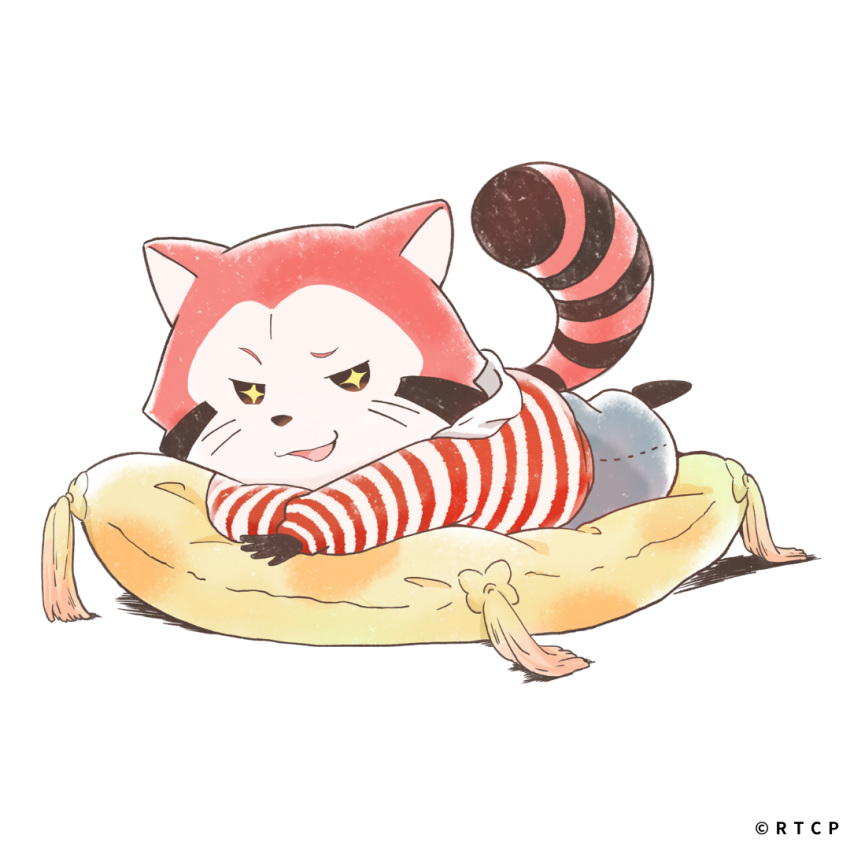 1boy, akacal_(calcal-dan), animal_ears, araiguma_calcal-dan, artist_request, commentary_request, copyright_notice, furry
