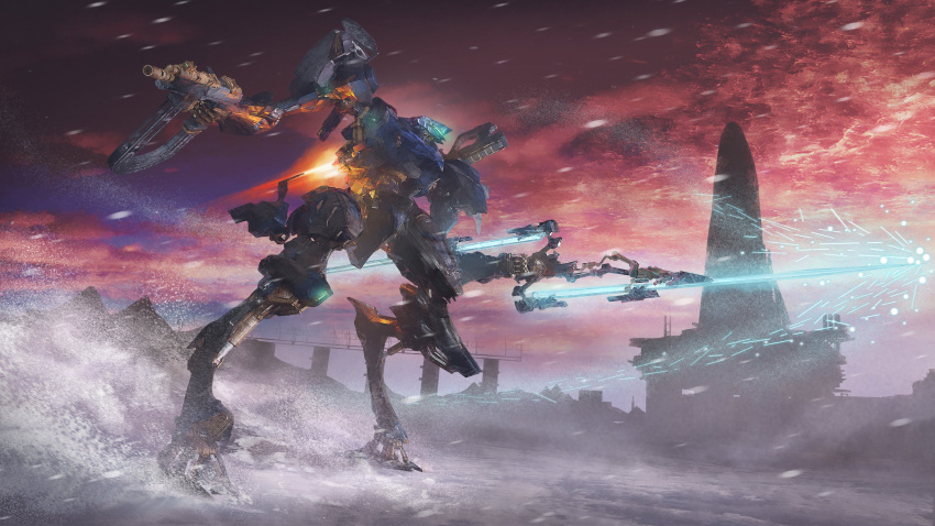 absurdres, armored_core, armored_core_vi:_fires_of_rubicon, double_blade, elani_s222s, energy_blade, full_body, glowing