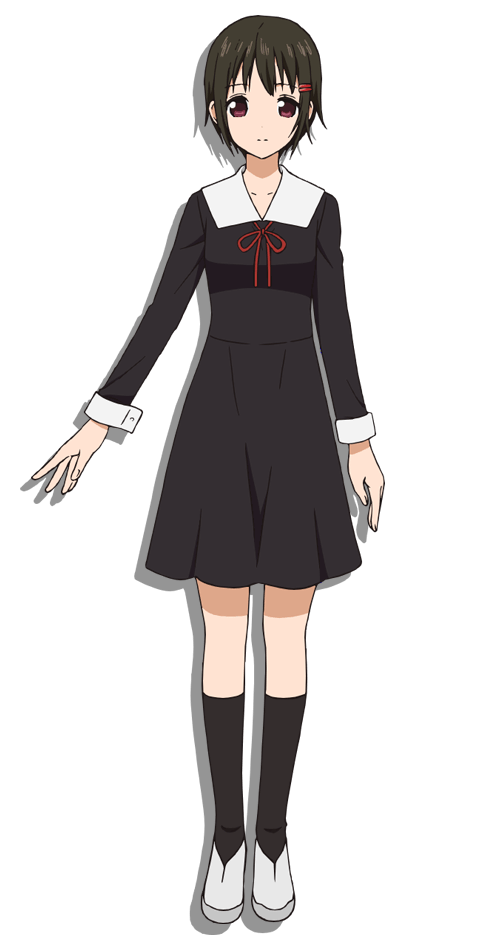1girl, anime_coloring, black_dress, black_hair, breasts, closed_mouth, collarbone, collared_dress