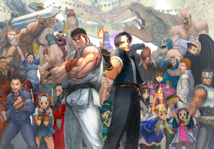 absurdres, capcom, capcom_fighting_collection, capcom_fighting_collection_2, highres, ikeno_daigo, kusanagi_kyou, non-web_source