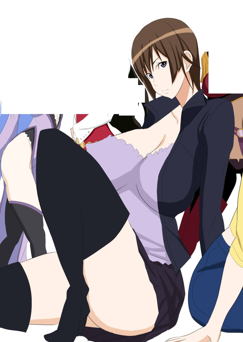 1girl, breasts, highres, japan, large_breasts, non-web_source, office_lady, short_hair