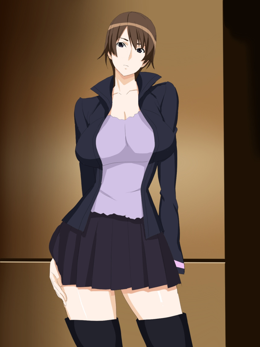 1girl, breasts, highres, huge_breasts, japan, large_breasts, non-web_source, office_lady